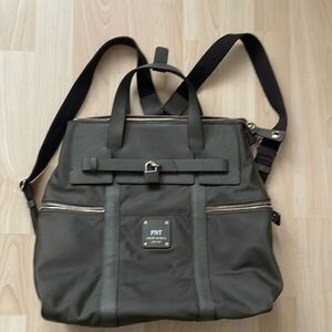Henri Bendel nylon khaki backpack